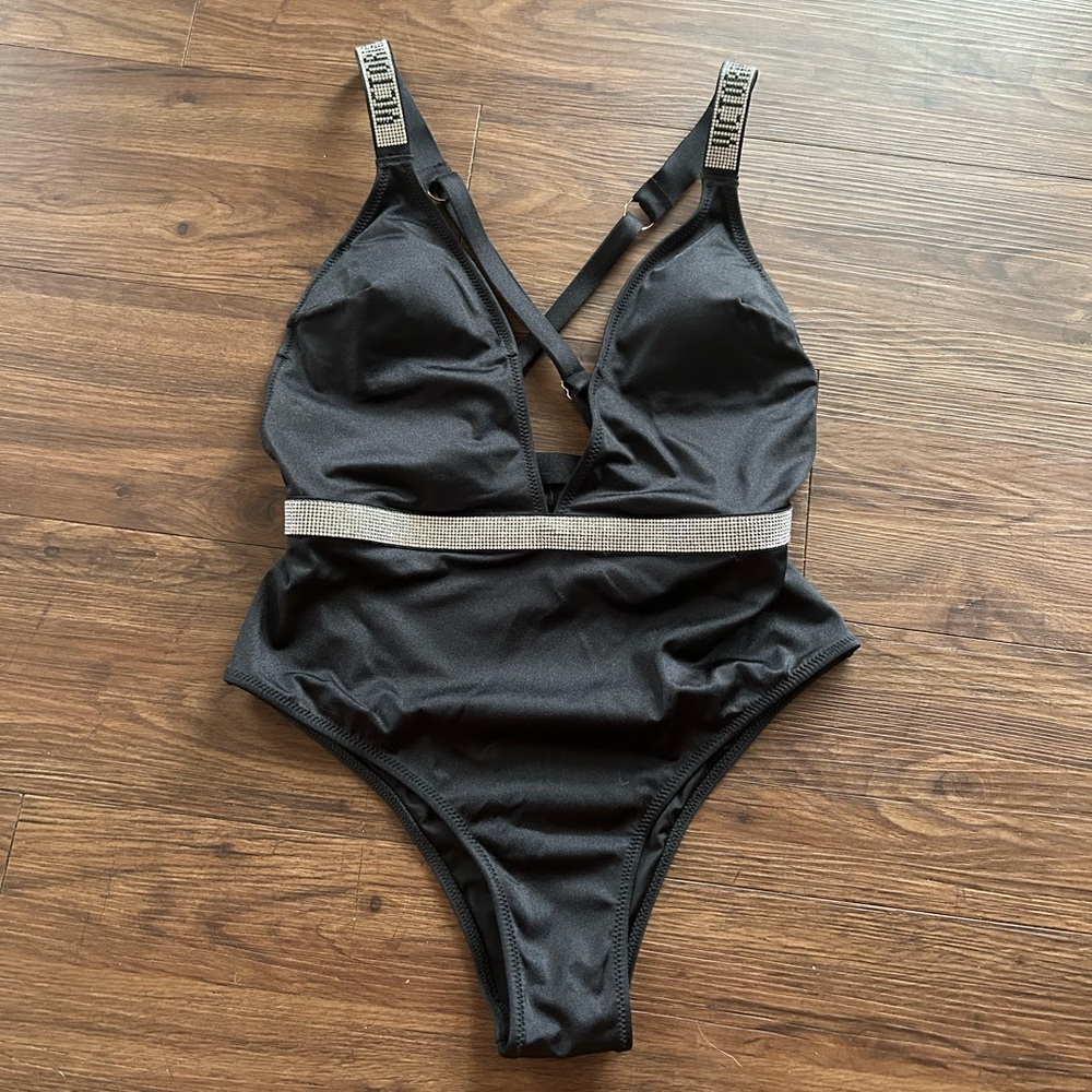 NWOT Victorias Secret Shine Strap One Piece Swimsuit